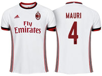Men 4 Jose Mauri Jersey Away Soccer AC Milan Jersey 2018 Serie A