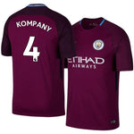 Men 4 Vincent Kompany Jersey Away Soccer Manchester City Jersey Premier League