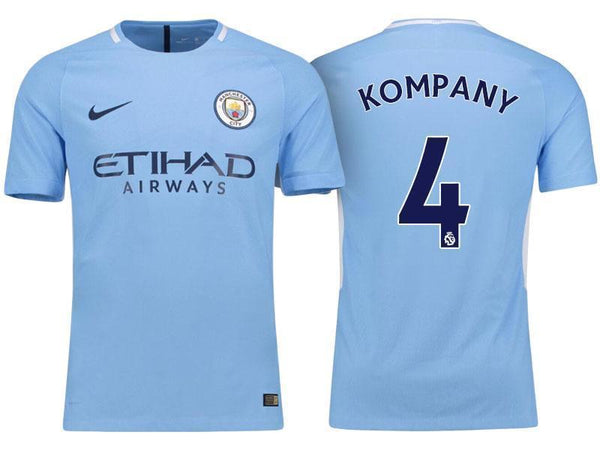 Men 4 Vincent Kompany Jersey Home Soccer Manchester City Jersey Premier League