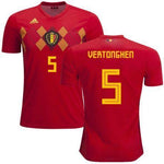 Men 5 Jan Vertonghen Jersey Soccer Belgium Jersey 2018 World Cup Jersey