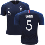 Men #5 Samuel Umtiti Jersey Blue France National 2018 FIFA World Cup