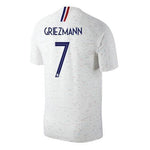 Men #7 Antoine Griezmann Jersey White France National 2018 FIFA World Cup