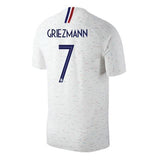 Men #7 Antoine Griezmann Jersey White France National 2018 FIFA World Cup