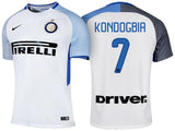 Men 7 Geoffrey Kondogbia Jersey Away Soccer Inter Milan FC Jersey 2018 Serie A