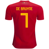 Men 7 Kevin De Bruyne Jersey Soccer Belgium Jersey 2018 World Cup Jersey