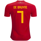 Men 7 Kevin De Bruyne Jersey Soccer Belgium Jersey 2018 World Cup Jersey