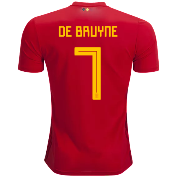 Men 7 Kevin De Bruyne Jersey Soccer Belgium Jersey 2018 World Cup Jersey