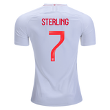 Men #7 Sterling Jersey Home England National 2018 FIFA World Cup