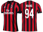 Men 94 M'Baye Niang Jersey Home Soccer AC Milan Jersey 2018 Serie A