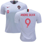 Men #9 Andre Silva Jersey Away Portugal National 2018 FIFA World Cup