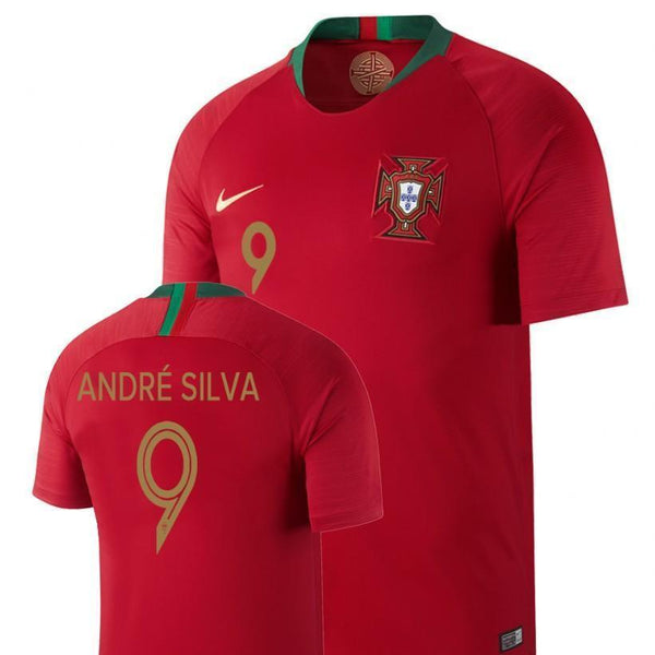 Men #9 Andre Silva Jersey Home Portugal National 2018 FIFA World Cup