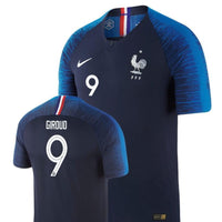 Men #9 Giroud Jersey Blue France National 2018 FIFA World Cup