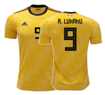 Men 9 Romelu Lukaku Jersey Soccer Belgium Jersey 2018 World Cup Jersey