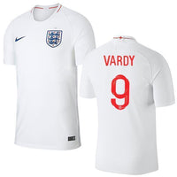 Men #9 Vardy Jersey Home England National 2018 FIFA World Cup