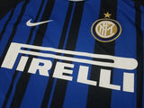 Men 00 Custom Jersey Home Soccer Inter Milan FC Jersey 2018 Serie A