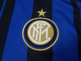 Men 00 Custom Jersey Home Soccer Inter Milan FC Jersey 2018 Serie A