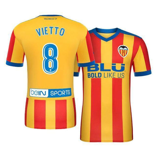 Men 8 Luciano Vietto Jersey Soccer Valencia Jersey 2018 LaLiga