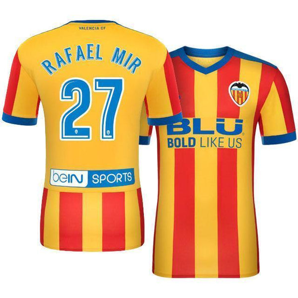 Men 27 Rafael Mir Vicente Jersey Soccer Valencia Jersey 2018 LaLiga