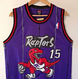 Men 15 Vince Carter Jersey Purple Toronto Raptors Throwback Swingman