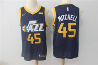 Men 45 Donovan Mitchell Utah Jazz Jersey Navy Blue Fanatics Swingman