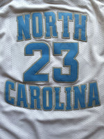 Men 23 Michael Jordan Jersey White North Carolina Fanatics Swingman