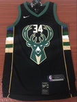Men 34 Giannis Antetokounmpo Bucks Jersey Black Milwaukee Bucks Fanatics