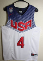 Men 4 Stephen Curry Jersey White USA Dream Team Swingman Jersey