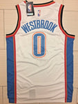 Men 0 Russell Westbrook Jersey White Oklahoma City Thunder Fanatics
