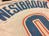 Men 0 Russell Westbrook Jersey White Oklahoma City Thunder Fanatics