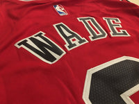 Men 3 Dwyane Wade Jersey Red Chicago Bulls jersey Throwback Swingman