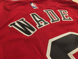 Men 3 Dwyane Wade Jersey Red Chicago Bulls jersey Throwback Swingman