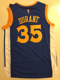 Men GSW 35 Kevin Durant Jersey Blue Golden State Warriors Jersey