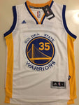 Men GSW 35 Kevin Durant Jersey White Golden State Warriors Swingman