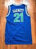 Men 21 Kevin Garnett Jersey Blue Minnesota Timberwolves Swingman Jersey