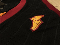 Men Cleveland Cavaliers 23 Lebron James Jersey Black Authentic Player version