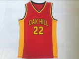 Men 22 Carmelo Anthony Jersey Red Oak Hill Swingman Jersey Fanatics