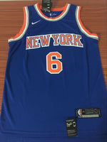 Men 6 Kristaps Porzingis Jersey Blue New York Knicks Jersey Fanatics