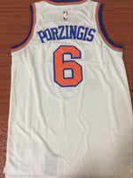 Men 6 Kristaps Porzingis Jersey New York Knicks Jersey White Fanatics
