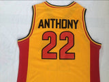 Men 22 Carmelo Anthony Jersey Yellow Oak Hill Swingman Jersey Fanatics