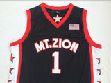 Men 1 Tracy McGrady Jersey Black Mount Zion Christian Academy Throwback