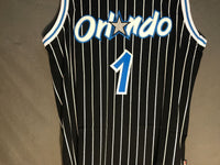 Men 1 Penny Hardaway Jersey Black Orlando Magic Throwback Swingman