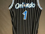 Men 1 Penny Hardaway Jersey Black Orlando Magic Throwback Swingman