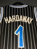 Men 1 Penny Hardaway Jersey Black Orlando Magic Throwback Swingman