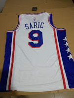 Men 9 Dario Saric Jersey White Philadelphia 76ers Swingman Fanatics