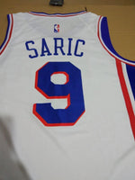 Men 9 Dario Saric Jersey White Philadelphia 76ers Swingman Fanatics