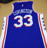Men 33 Robert Covington Jersey Blue Philadelphia 76ers Jersey Swingman