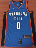 Men 0 Russell Westbrook Icon Jersey Blue Oklahoma City Thunder Jersey