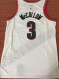 Men 3 C J McCollum Jersey White Portland Trail Blazers Jersey Fanatics