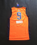 Men 9 Serge Ibaka Jersey Orange Oklahoma City Swingman