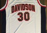 Men Davidson Wildcats 30 Stephen Curry Jersey White Swingman